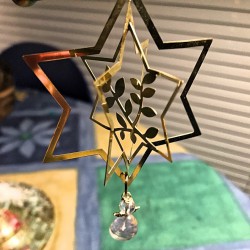 Stjerne med engel - upcykled