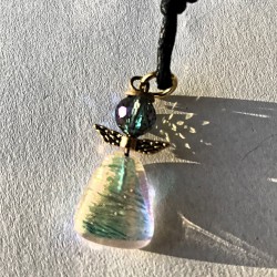 Skinnende engle i blå/orange farver