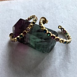 Forgyldte sølvøreringe