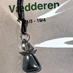 Sølv vædder glasengel