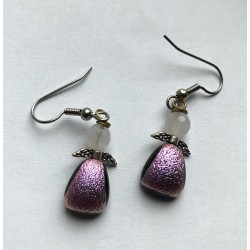 Lilla ørereinge med rosakvarts