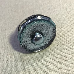 Smuk lys blå/grålig glasring