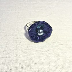 Ring i mørk lilla glas