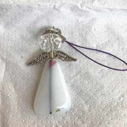 Engel til bilen med glasperle