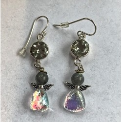 Øreringe med grøn ametyst...