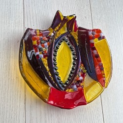 Glasskål og granatæbler