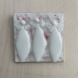 Englebillede hvidt med lidt...