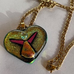 Hjerte med glad engel