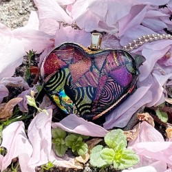 Hjerte i rødlige farver