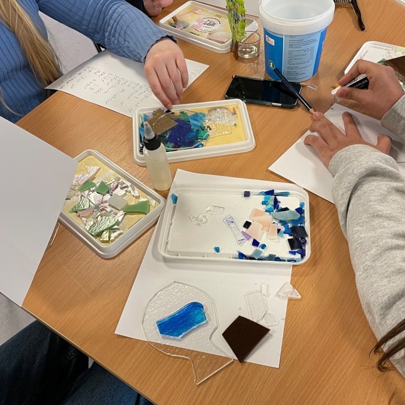 Glasworkshop med konfirmander