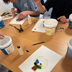 Glasworkshop med konfirmander