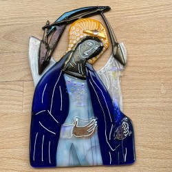 Skt Michael ikon i glas