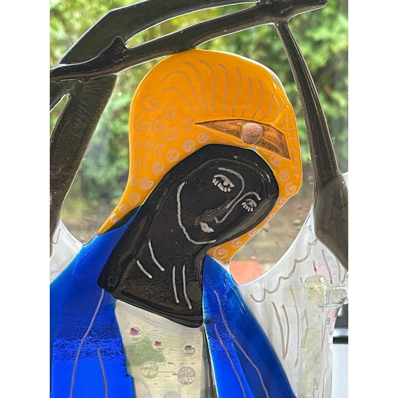 Skt Michael ikon i glas