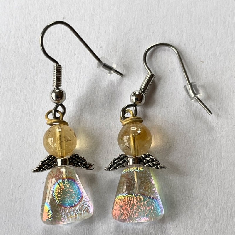 Citrin smukke engleøreringe