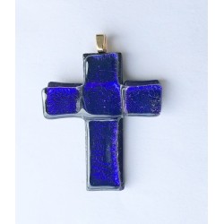 Mørk lilla glaskors