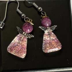 Lyserøde engle med jaspis