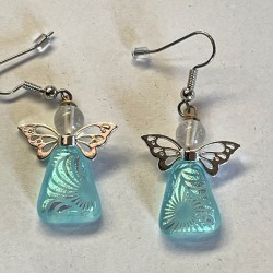 Engleøreringe med mønster i...