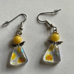 Blå smukke transparente engle