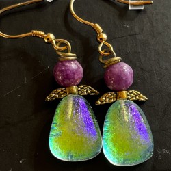 Grønne/lilla engleøreringe