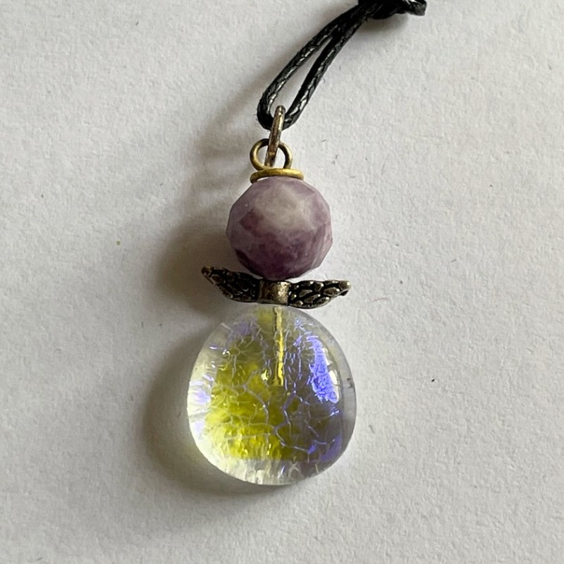 Blå/lilla smuk engel