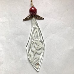 Engel med kazuri perle