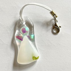 Mini engel til tasken - hvid