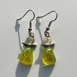 Grønne øreringe med...