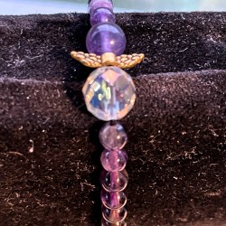 Armbånd med engel ametyst
