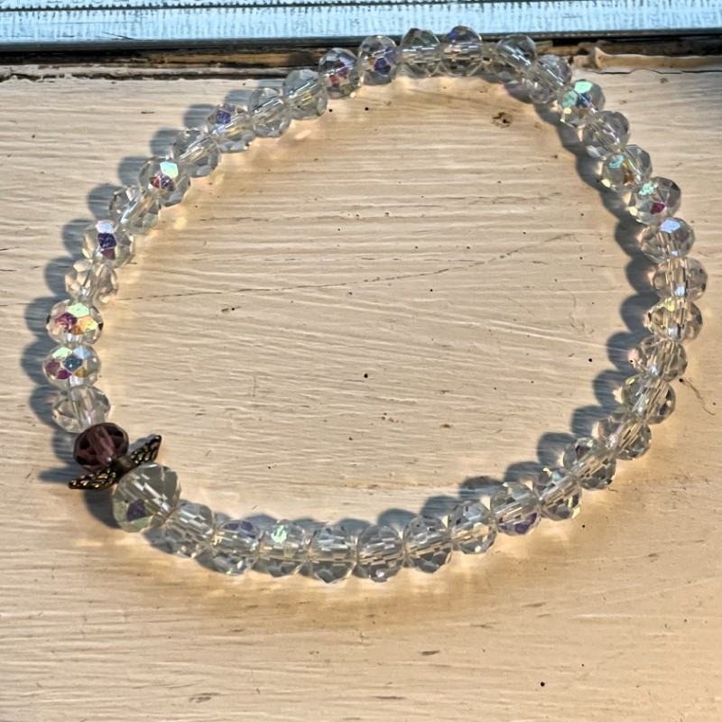 Glasarmbånd med engel