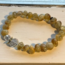 Citrin armbånd med enel lille