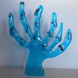 Turkis træ med fugle