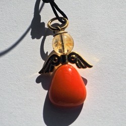 Orange engel med citrinhoved