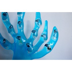 Turkis træ med fugle