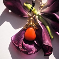 Orange engel med citrinhoved