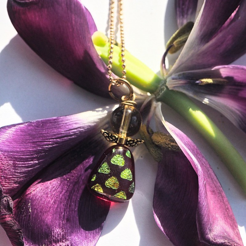 Rød hjerteengel med citrinhoved