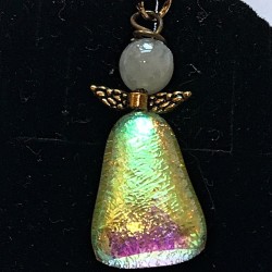 Grøn skinnende smuk engel