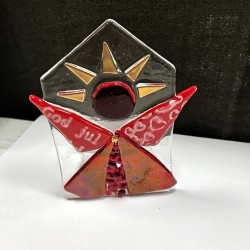 Englelys med guldkjole