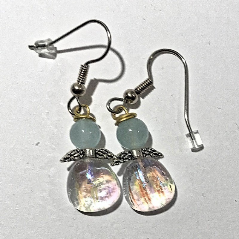 Lyse lilla øreringe