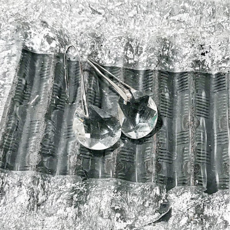 Glaskrystal øreringe