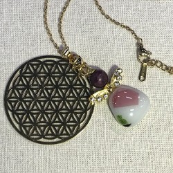 Grøn/blå skinnende engel