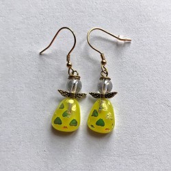 Gule hjerter med bjergkrystal