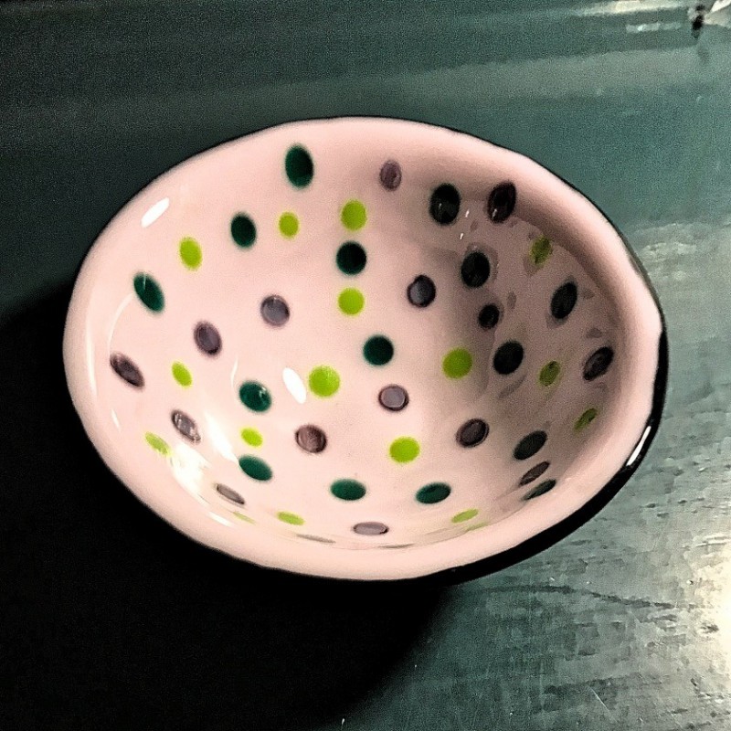 Sjov lille lyserød skål