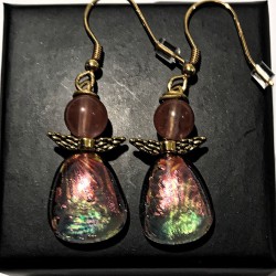 Smukke røde øreringe