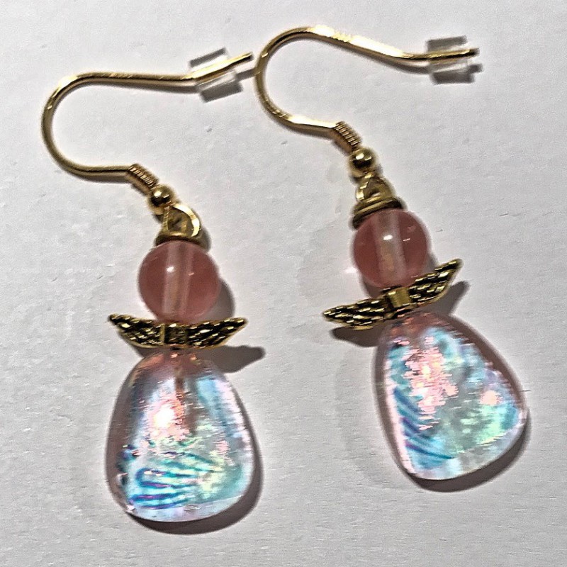 Smukke røde øreringe