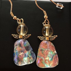 smukke øreringe med citriner