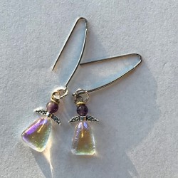 Engle med små ametyster