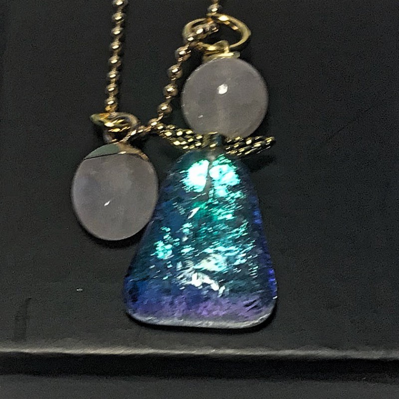 Akvamarin og Flourit engel