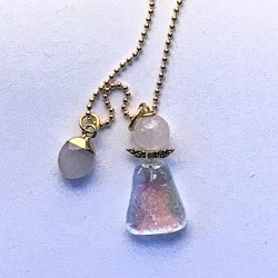 Akvamarin og Flourit engel