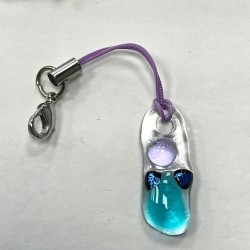 Blå/lilla engel til tasken