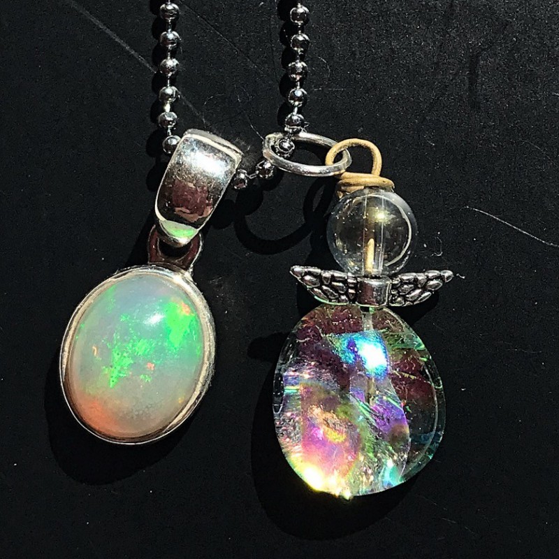 Perle og engel sammen